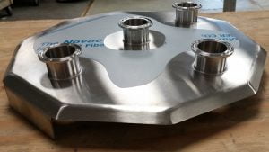 Thin Stainless Steel Lid with Welded Flanges