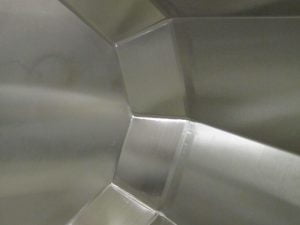 Stainless Steel Vessel Interior with Food-Grade Welds